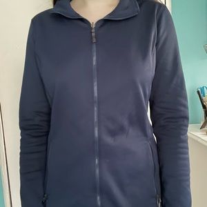 Blue workout jacket